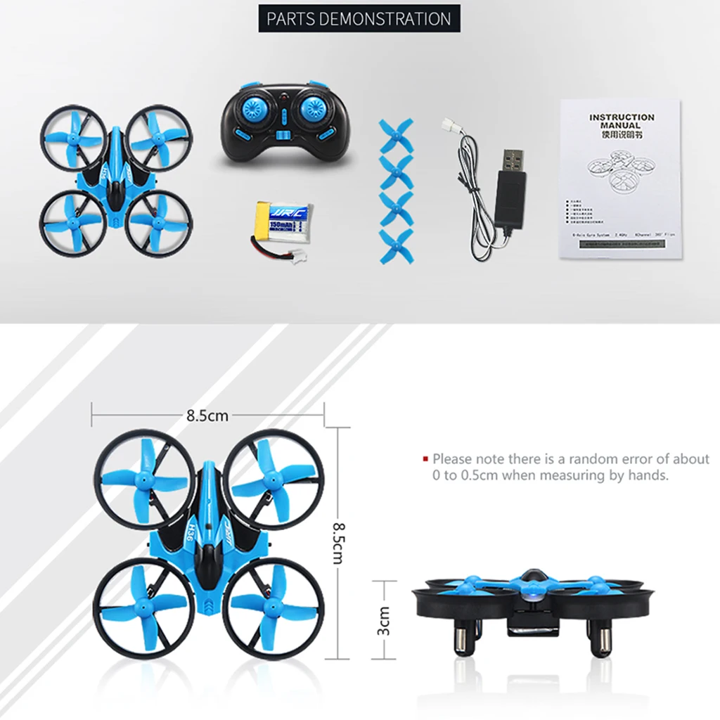 H36 Мини карманный 6 осевой Инфракрасный контроль 3D RC Квадрокоптер