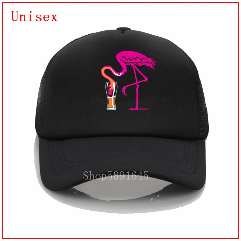 Шапка с вышивкой в виде фламинго 100% хлопок|Мужские бейсболки| |