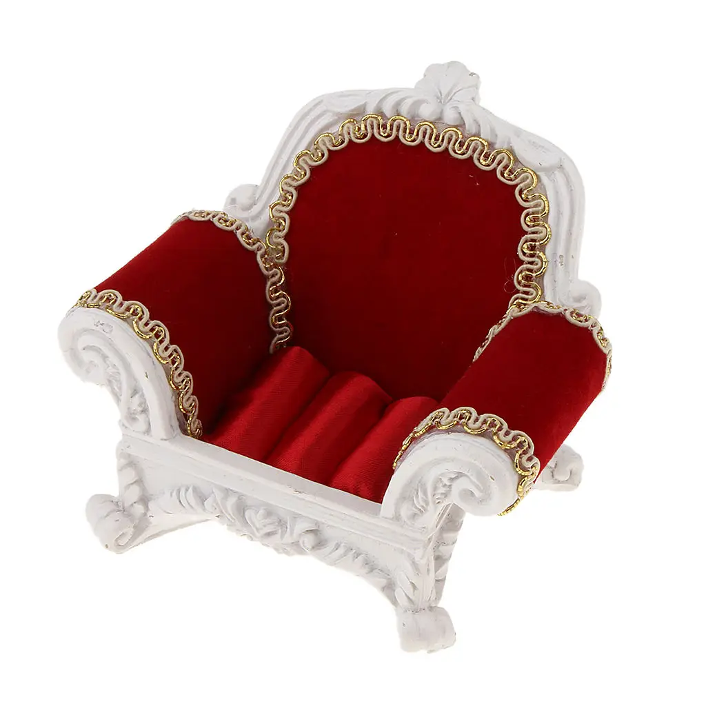 MagiDeal Resin Velvet Ring Earrings Display Sofa Couch Cufflinks Trays Organizer S/L Jewelry Storage