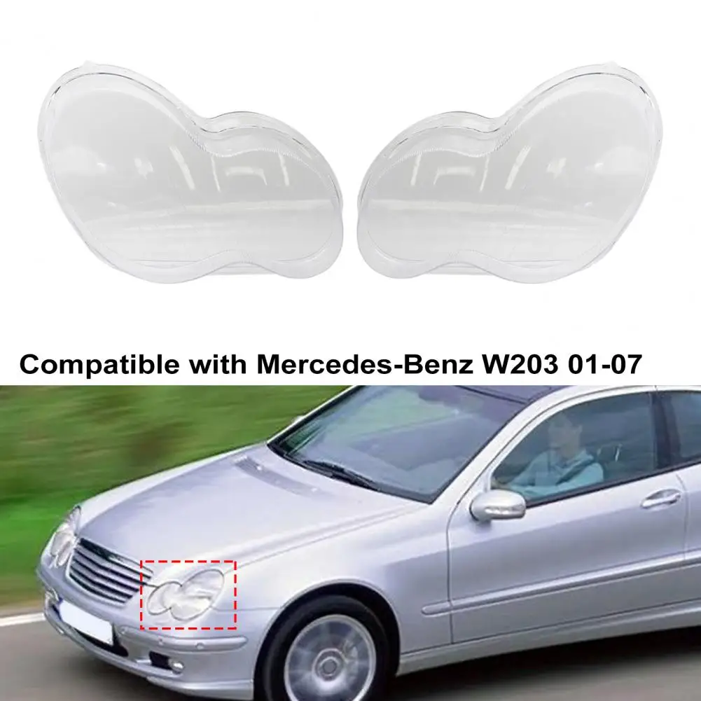 

Service Life Direct Replacement Portable Left Right Water Resistant Headlamp Cover Shell Lampshade for Mercedes-Benz W203 01-07