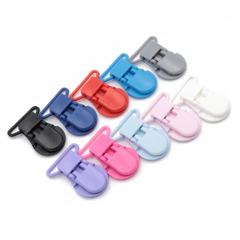 TYRY. HU 50 unids/lote chupete Clip para sostenedor para chupete de beb&eacute; cuentas silicona mordedor de silicone beb para beb&eacute; DIY chupete cadena accesorios productos para beb&eacute;s mordedor bebe mordedor silicona-4