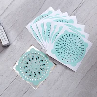 10pc disposable filter sticker kitchen floor drain net hair catcher non woven fabric cleaning paper bathroom bathtub accessories