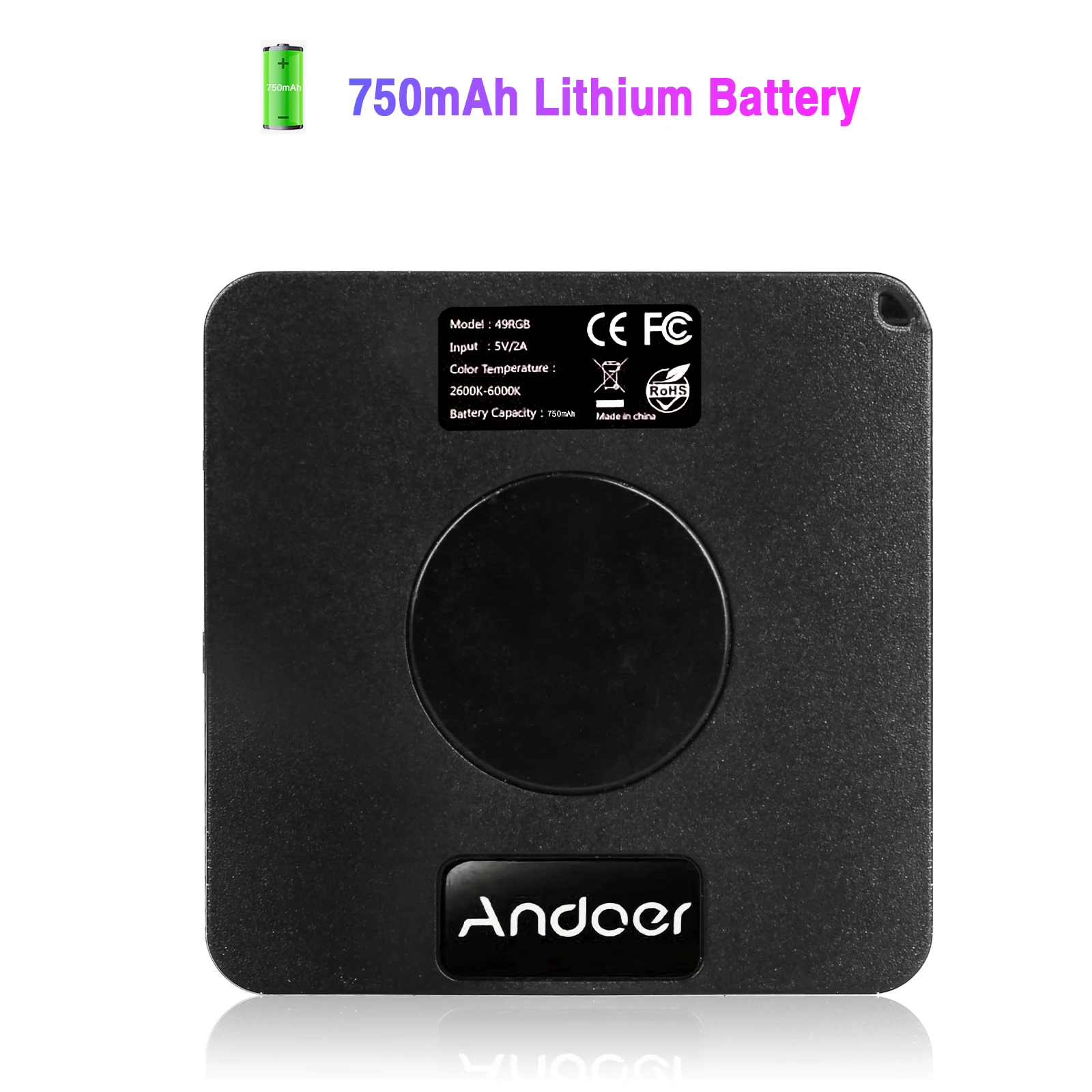 Карманный RGB лампа для фотосъемки студийный светодиодный видео светильник CRI95 +