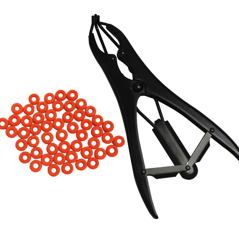 Щипцы для кастрации овечьего хвоста без крови и кольца 100 шт.|Принадлежности