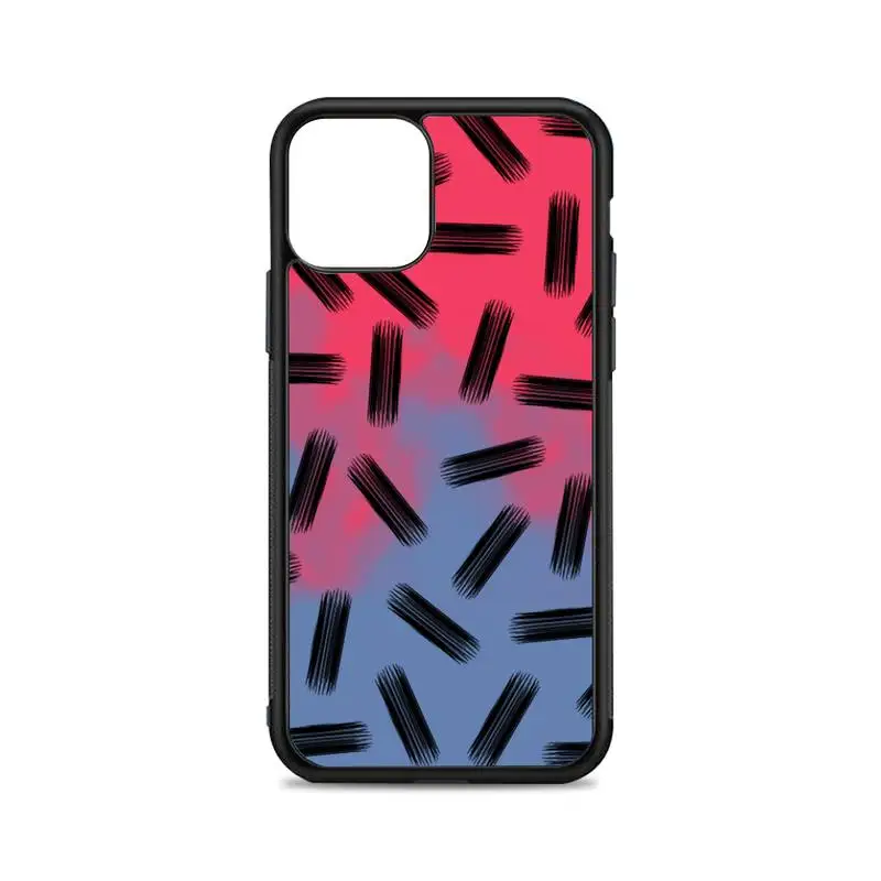 

Black lines Phone Case for iPhone 12 mini 11 pro XS Max X XR 6 7 8 plus SE20 High quality TPU silicon and Hard plastic cover