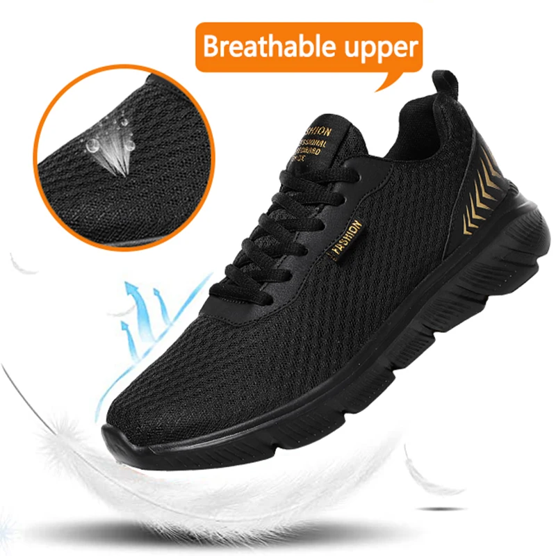 Men Sneakers Light Running Shoes For Breathable Lace Up Casual Comfortable Non-slip Walking Sports | Спорт и развлечения