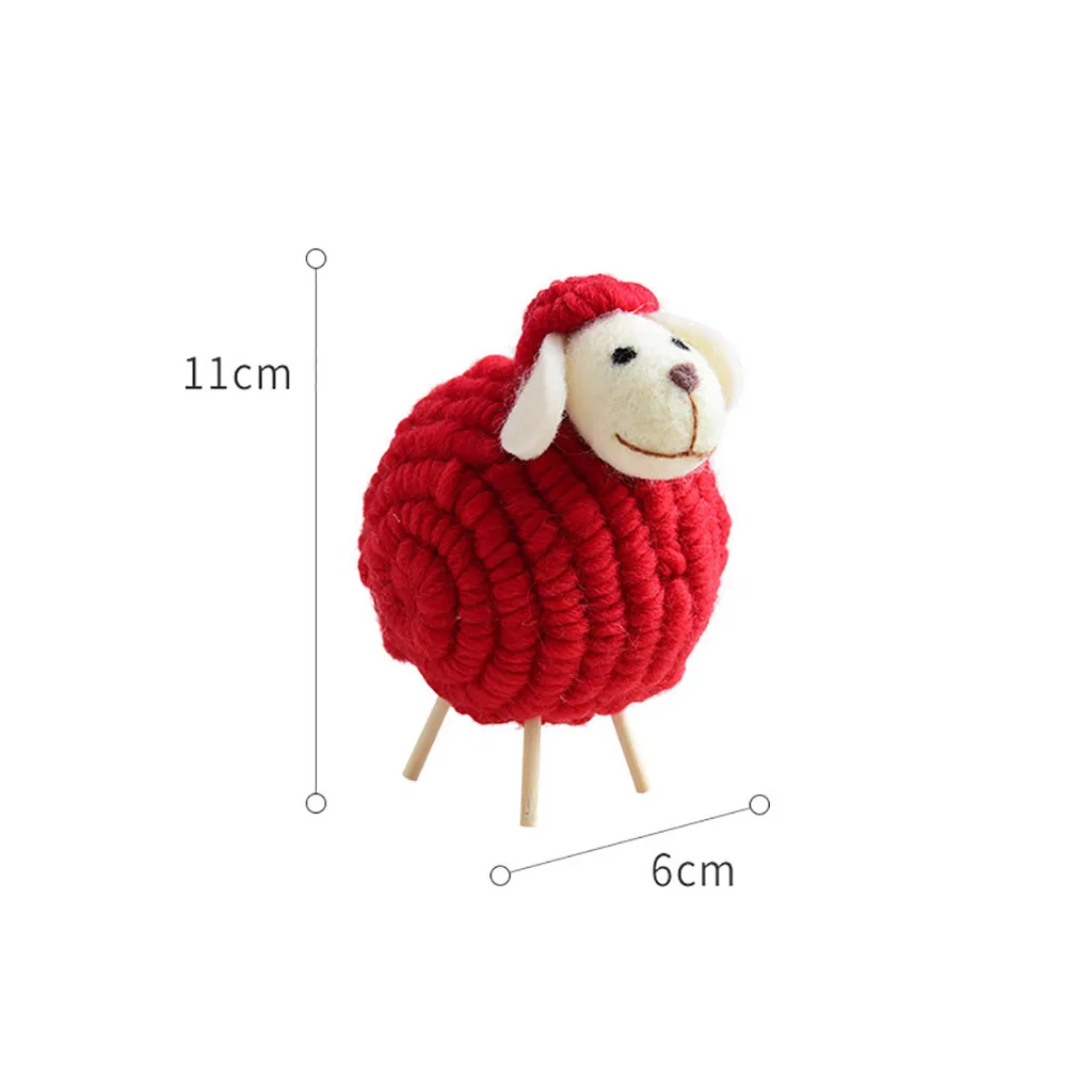 Милый домашний Рождественский Настольный орнамент мини украшение из овечки