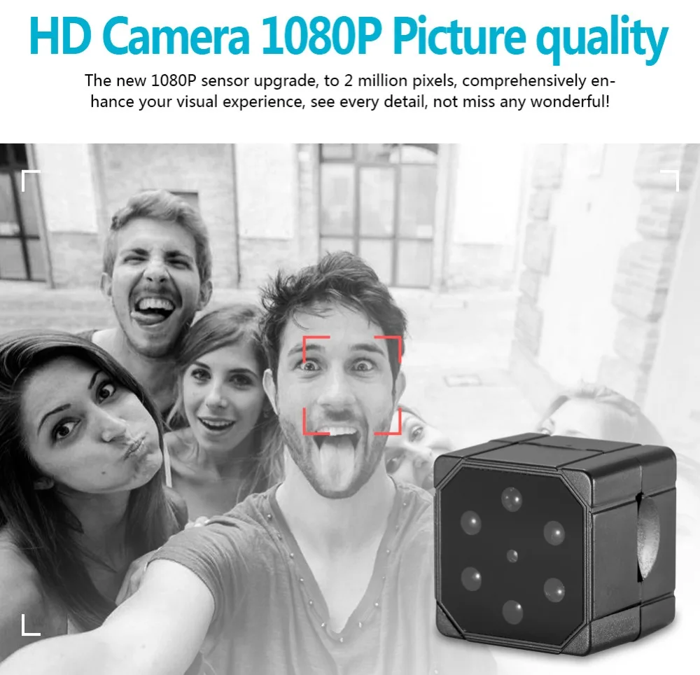 SQ19 мини камера HD 1080P DVR видеокамера с инфракрасным ночным видением