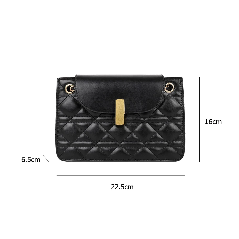 

Popular Simple Female Daily Bag Casual Ladies Small Square Messenger Bags Fashion Street Flap Shoulder Handbags