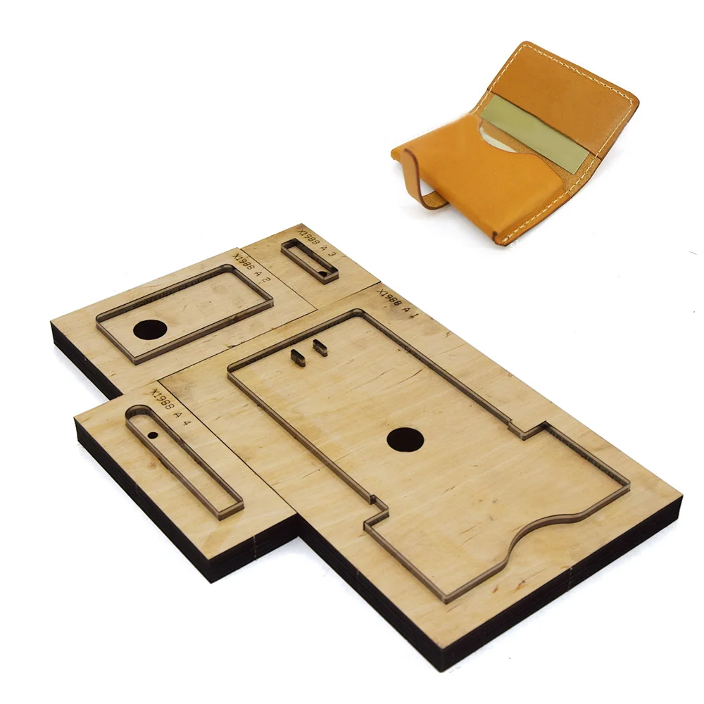 DIY кожа ремесленный шаблон конверт держатель для карт маленький кошелек Die Cutter
