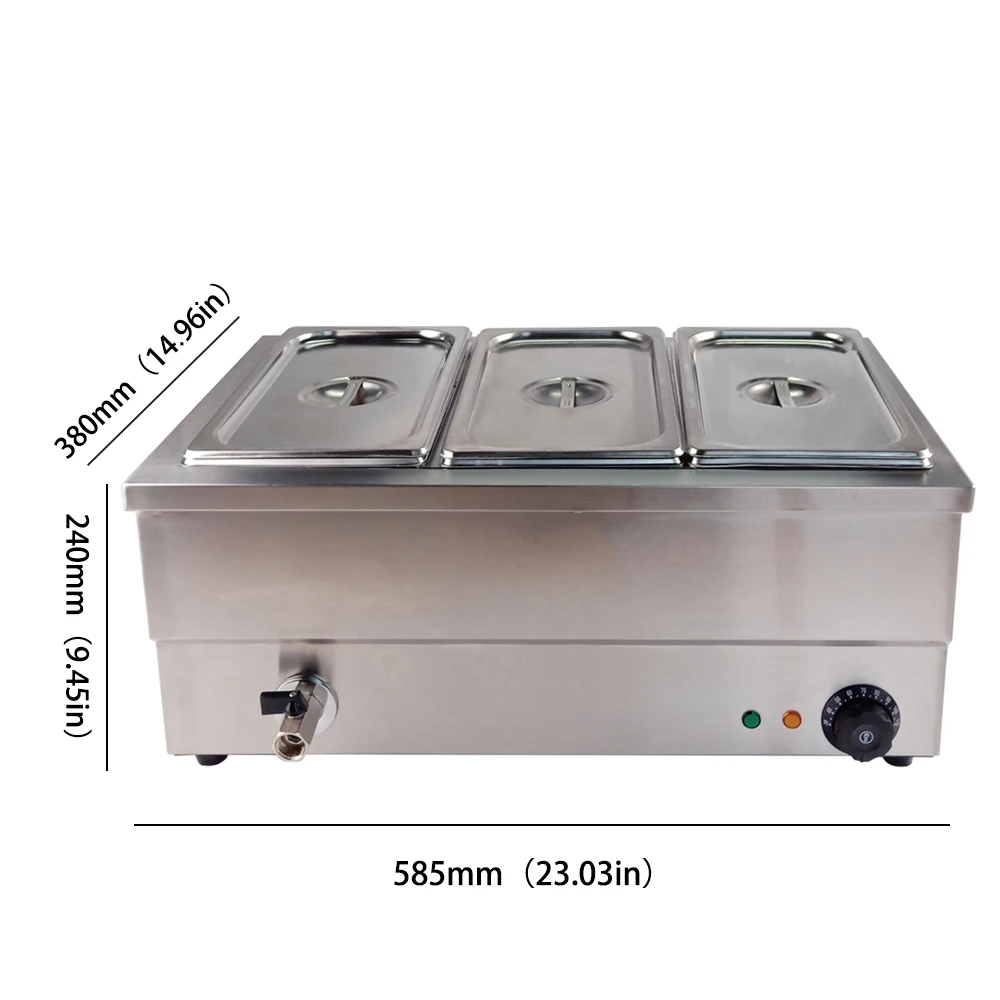 Hot sale Dulong Electric 3 Pots Bain Marie Food Warmer Machine With Low Price | Бытовая техника