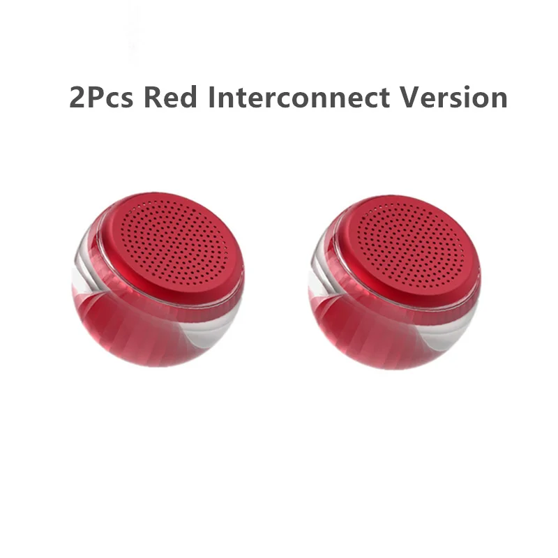 2Pcs Red TWS Mijia Velev TWS bluetooth-динамик с красочным освещением портативный беспроводной bluetooth-динамик TWS Bluetooth межблочный стерео - Цвет: 2Pcs Red TWS
