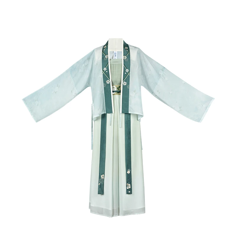 

Hanfu Dress Chinese Style Traditional Ancient Clothes Song Dynasty Female Summer Fairy Clothing Green Hanfu Chinese Folk Dance