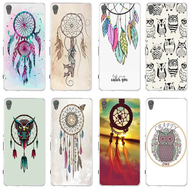 Ловец снов прекрасные совы мягкий чехол для мобильного телефона sony Xperia Z Z1 Z2 Z3 Z4 Z5