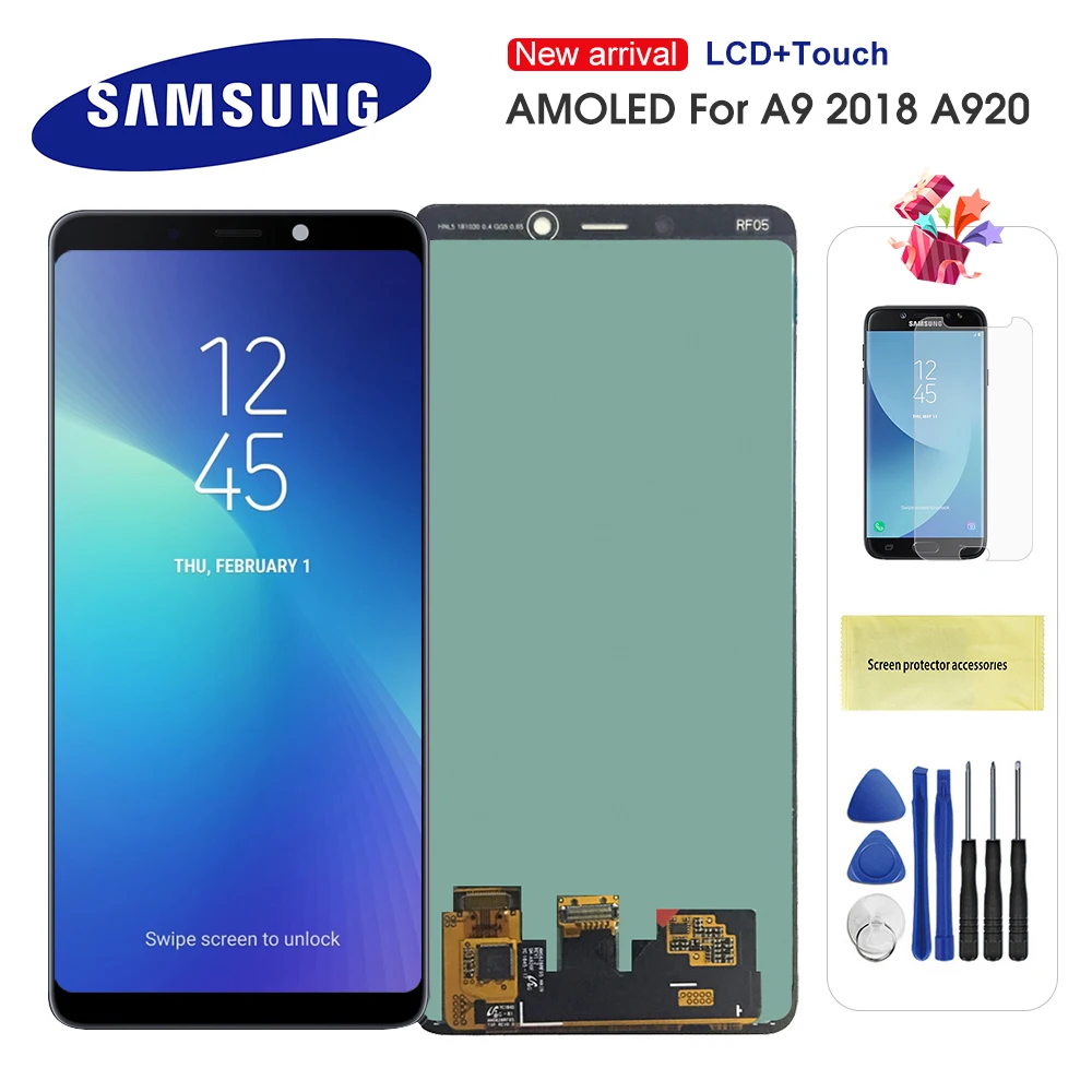 Super AMOLED LCD для Samsung Galaxy A9 2018 A9s Star Pro SM A920F/DS ЖК дисплей сенсорный экран дигитайзер