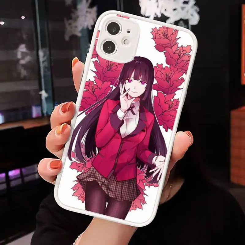 

Kakegurui Phone Case Matte Transparent for iPhone 7 8 11 12 s mini pro X XS XR MAX Plus cover funda