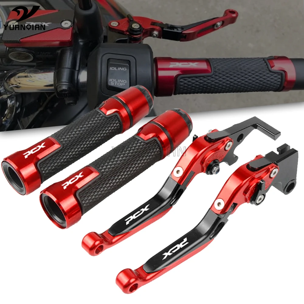

PCX125 PCX150 All Year Motorcycle Adjustable Brake Clutch Lever 7/8" 22MM Handlebar Grips For Honda PCX 125 PCX 150 Accessories