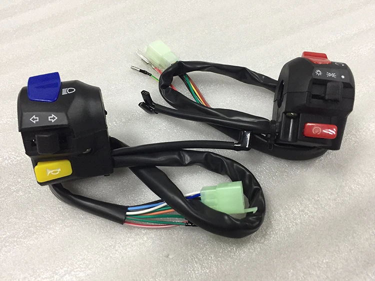 

E0272 ручка мотоцикла, переключатель, контрольный индикатор, левая и правая ручки, переключатель сигнала поворота, клаксон, дальний и ближний ...