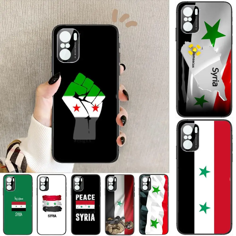 

Syrian flag Phone Case For xiaomi redmi POCO F1 F2 F3 X3 Pro M3 9C 10T Lite NFC Black Cover Silicone Back Prett mi 10 ultra cove