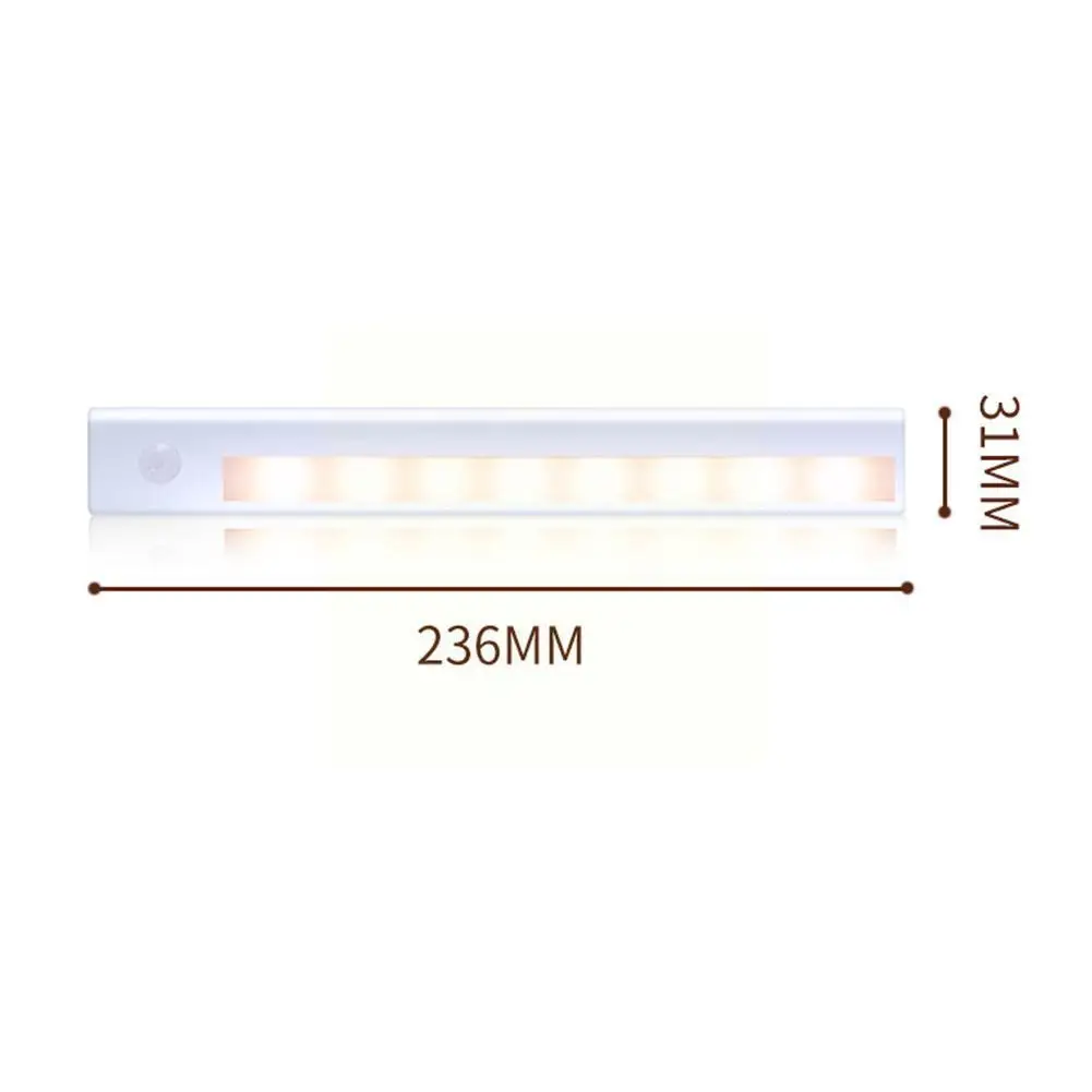 

1Pc Wireless Sensor LED Night Lights Bedroom Decor Staircase Room Wall Aisle Lighting Wardrobe Light Lamp Decorative Closet U9W3