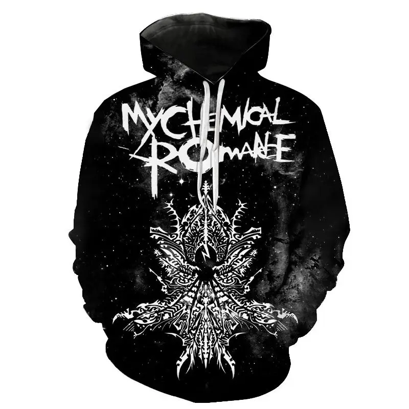 

My Chemical Romance Hoodies Punk Band 3D Print Hooded Sweatshirt Men Women Fashion Streetwear Hip Hop Hoodie Pullover Tops Coats