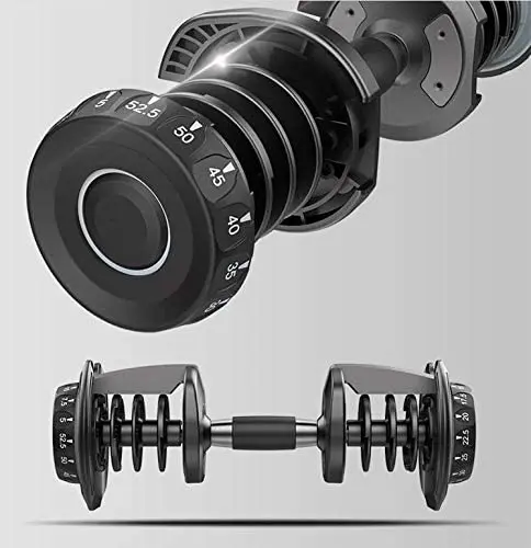 

Hot 24kg/52.2lbs 40kg/90lbs Adjustable Dumbbell Dumbell Set with Rack Exercise Weight Fitness for Men and Women for Home Gym