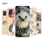 Мягкий чехол для телефона с изображением Ежика для Samsung Galaxy A01 A11 A12 A22 A21S A31 A41 A42 A51 A71 A32 A52 A72 A02S