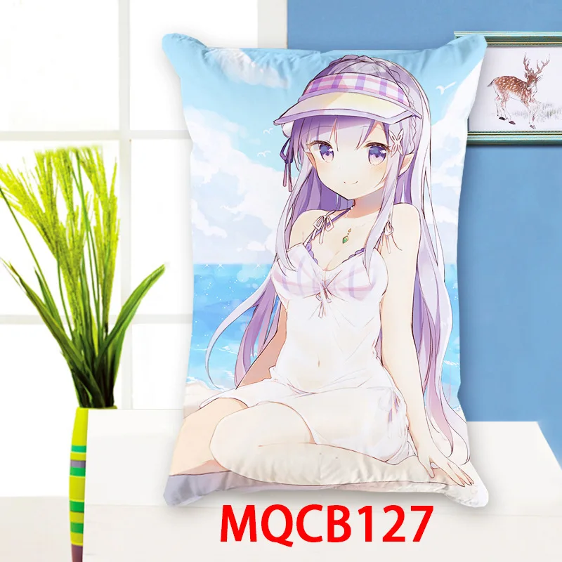 Re:zero Emilia Rem Подушка с внутренней милой подушкой Moegirls мультяшный диван в стиле