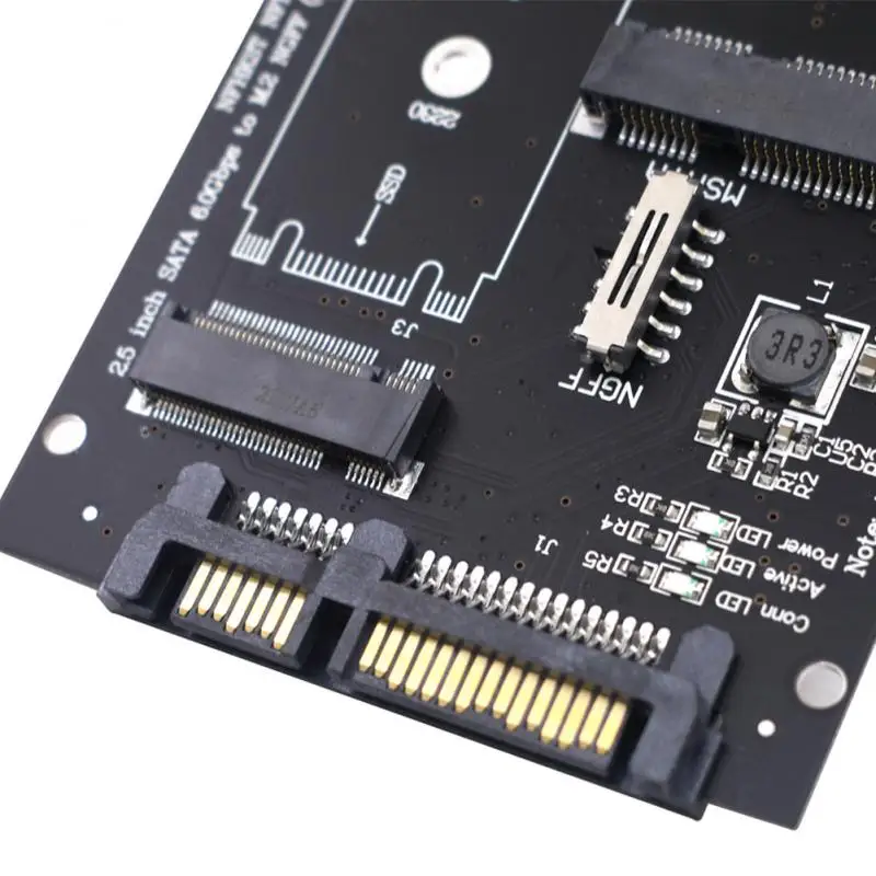 Адаптер M.2 SATA адаптер Raiser M2 на NGFF конвертер 2 5 дюйма карта SATA3 B Ключ для 2230-2280 SSD |