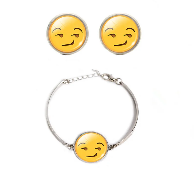 Женский ювелирный комплект из круглых сережек и браслета | Украшения аксессуары