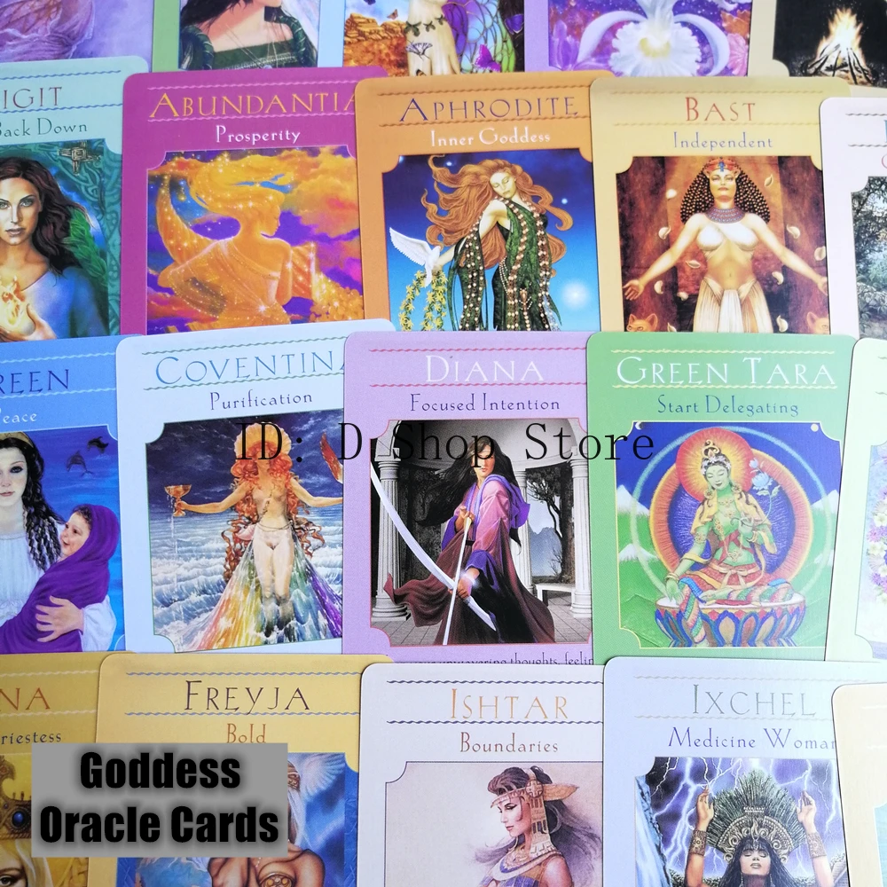 Последняя модель продажи Goddess Oracle Cards 44 шт. английская карточная настольная игра