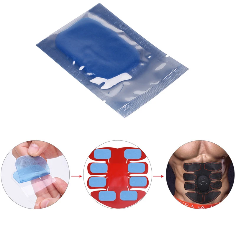 

Replacement Gel Pads Sheet Abdominal Belt Toning Muscle Toner ABS Stimulator Hydrogel Pads Sticker AB Trainer Device Accessories