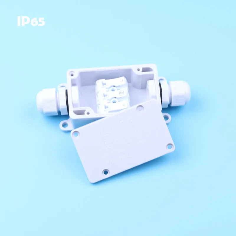 IP65 Водонепроницаемый черный пластиковый кабельный соединитель Электрический 2