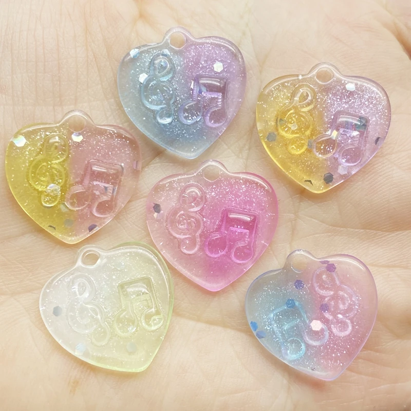 

Милые полимерные заметки в форме сердца с отверстиями, кабошон с плоской задней поверхностью, скрапбукинг, аксессуары для украшений, H06, 10 шт...