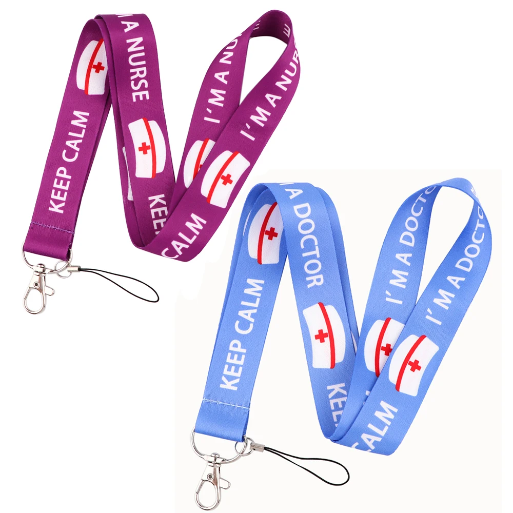 

YL882 Doctor Medical Lanyard Car Keychain Personalise Office ID Card Pass Gym Mobile Phone Key Ring Badge Holder Accessories