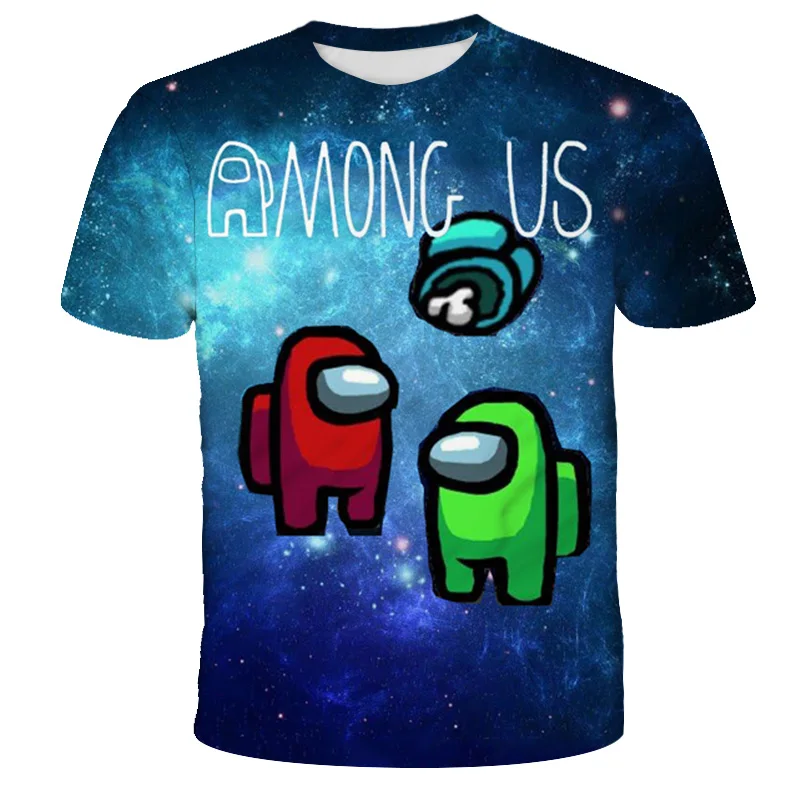 

Among Us Summer Short sleeve Kids T Shirt For Boy 2020 Christmas Casual T-Shirts For Girls Tops Boys T Shirt Children Clothes
