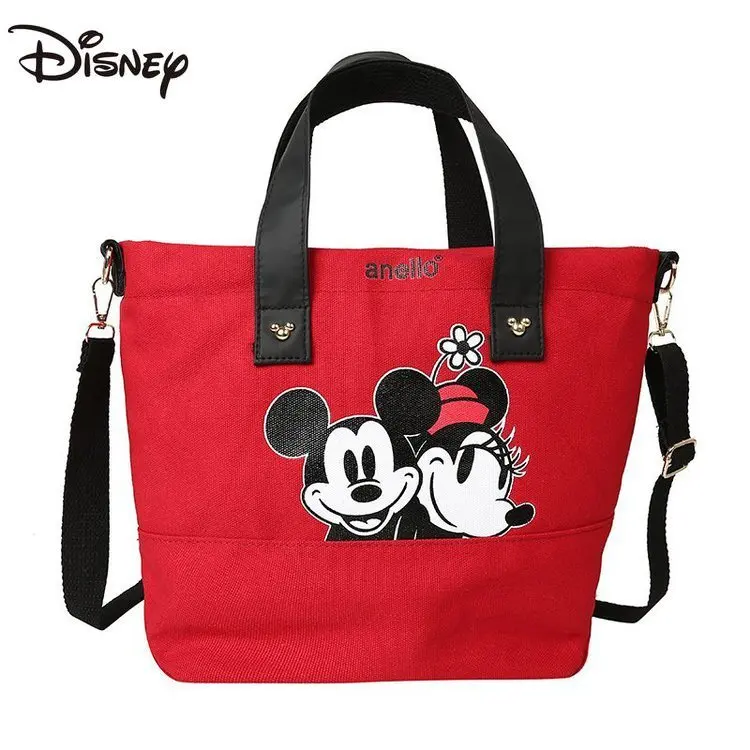 

New Disney Mickey Lady One Shoulder Messenger Bag Lady Handbag Leisure Shopping Bag Cartoon Fashion Multifunctional Luxury