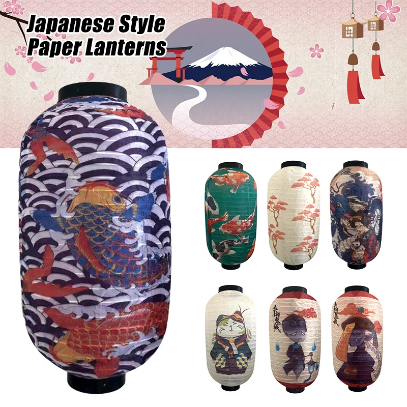 Фонарь в японском стиле наружный водонепроницаемый новогодний праздничный