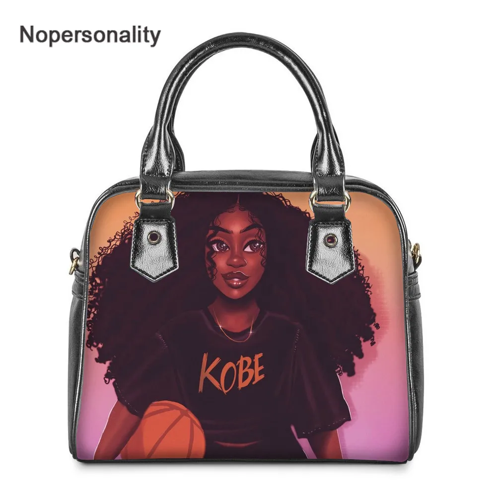 Nopersonality черный искусства АФРИКАНСКАЯ ДЕВУШКА сумки с принтом сумка афро Magic