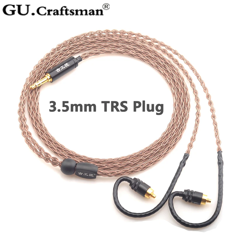 GUcraftsman 8-ядерный OCC медной проволоки для SONY IER-M7 IER-M9 IER-Z1R наушники 2,5 мм 4,4 сбалансированный обновления кабель
