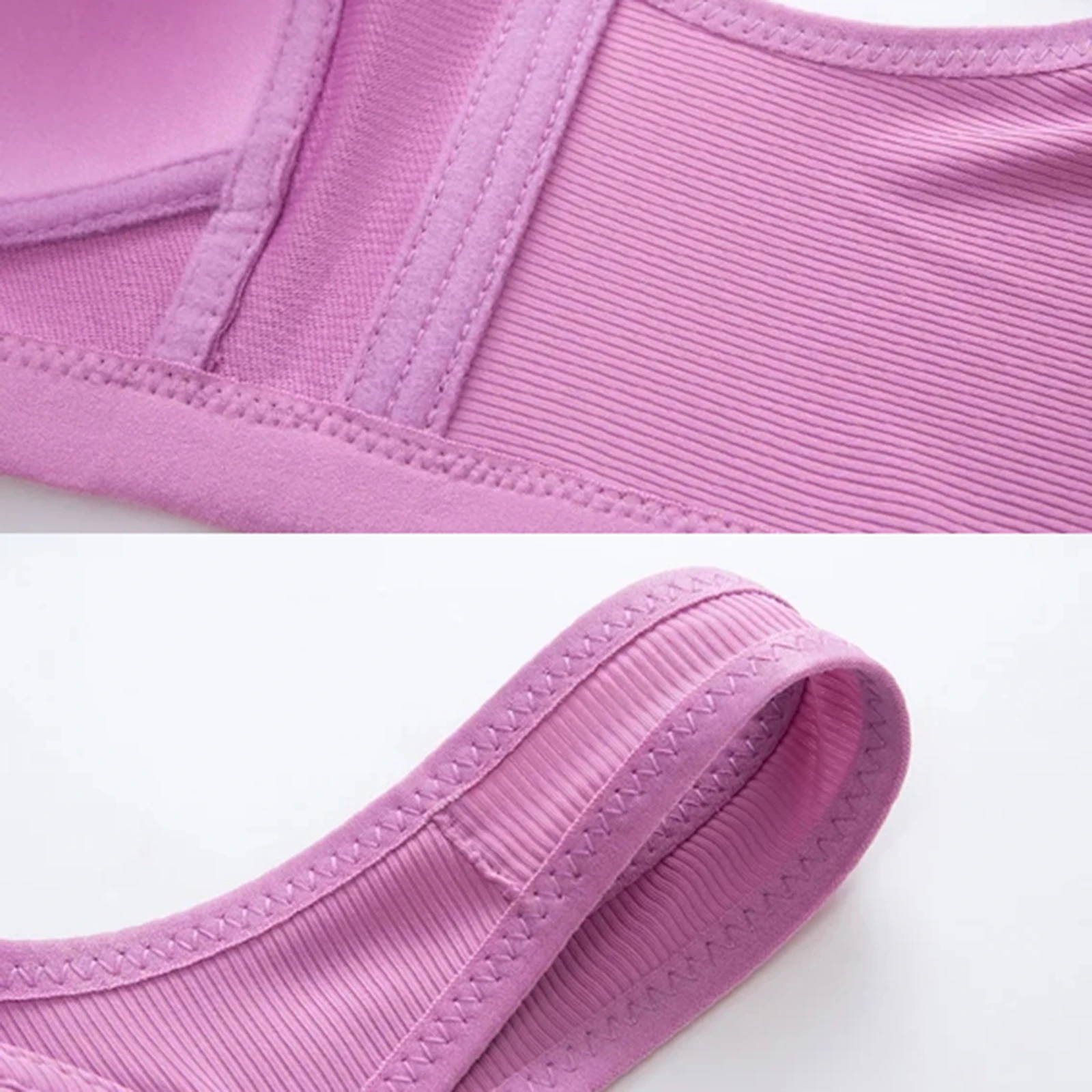 

Oversized Seamless Bra Front Hook and Eye Wireless Padded Push up Bra SWD889