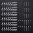 100 пар, серьги-гвоздики, простые силиконовые резиновые серьги, прозрачные серьги-гвоздики, иглы, сделай сам, аксессуары для сережек