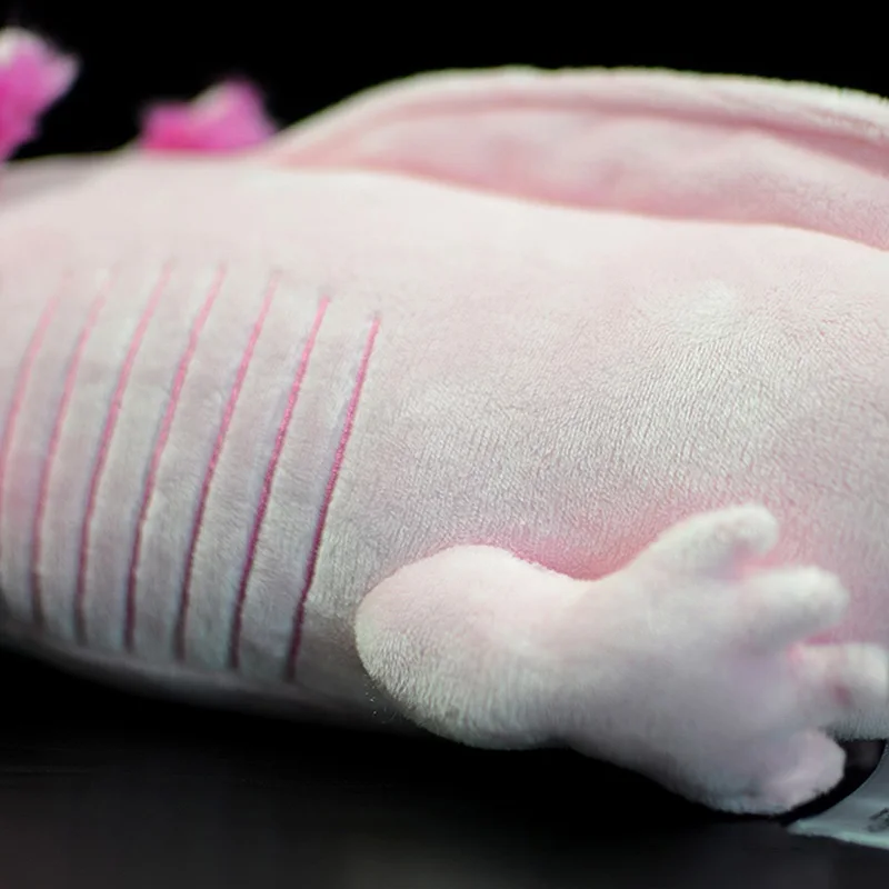 Новая розовая плюшевая игрушка Axolotl 50 см кавайная фигурка мягкая мультяшная