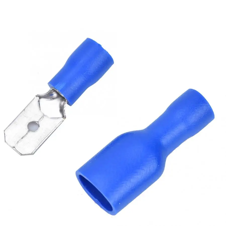 100 шт. FD 1 25 MDD женский + мужской обжимные клеммы Лопата изолированные