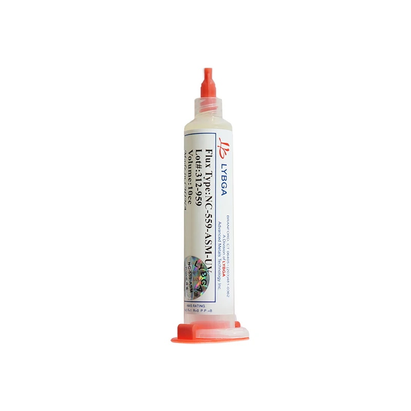 Флюсовая паста LY 10cc NC-559-ASM-UV бессвинцовая паяльная флюс с иглами поршневой шприц