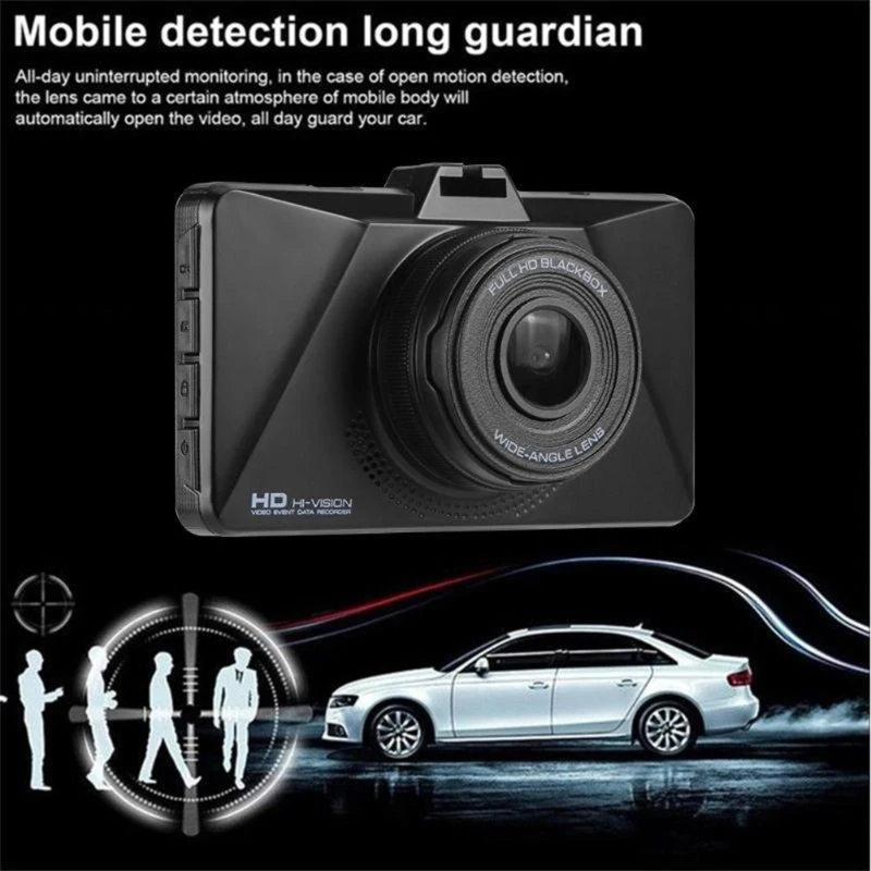 

3.0in 1080P Night Vision Driving Recorder Loop Recording Motion Detection Gravity Sensor 170 Degree Wide Angle Dash Cam