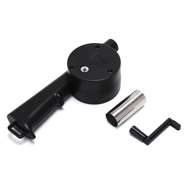 

1 Pc outdoor bbq hand crank powered fan air blower for picnic barbecue fire equipment