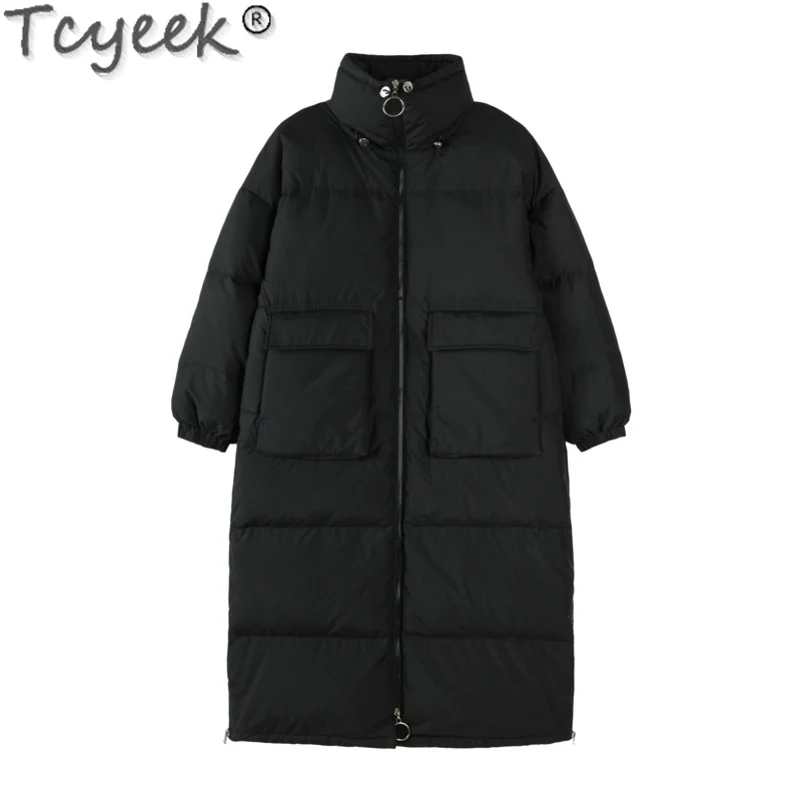 Куртки женские зимние Пуховые толстые длинные парки куртка Женское пальто в