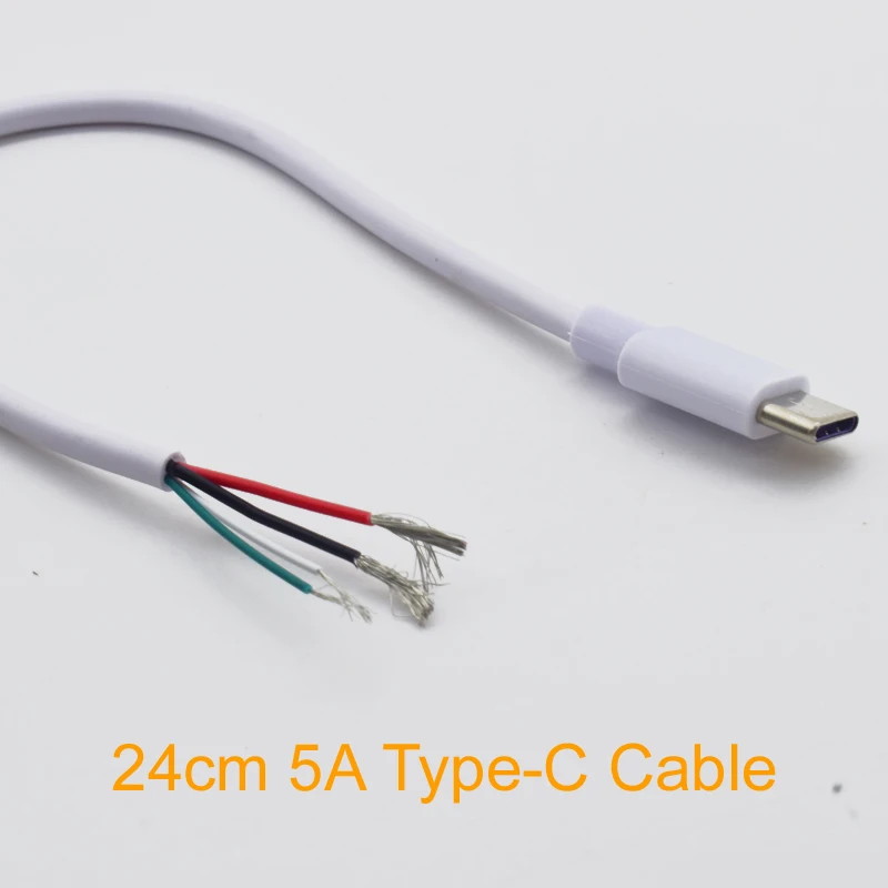 1 шт. разъем USB Type C 20 см 2/4 проводов|Кабели для мобильных телефонов| |