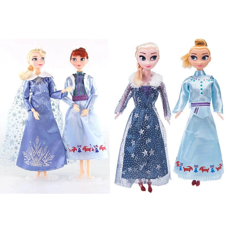 Новые 3 шт. Дисней 30 см Замороженная Принцесса Анна Аиша кукла модель игрушки для